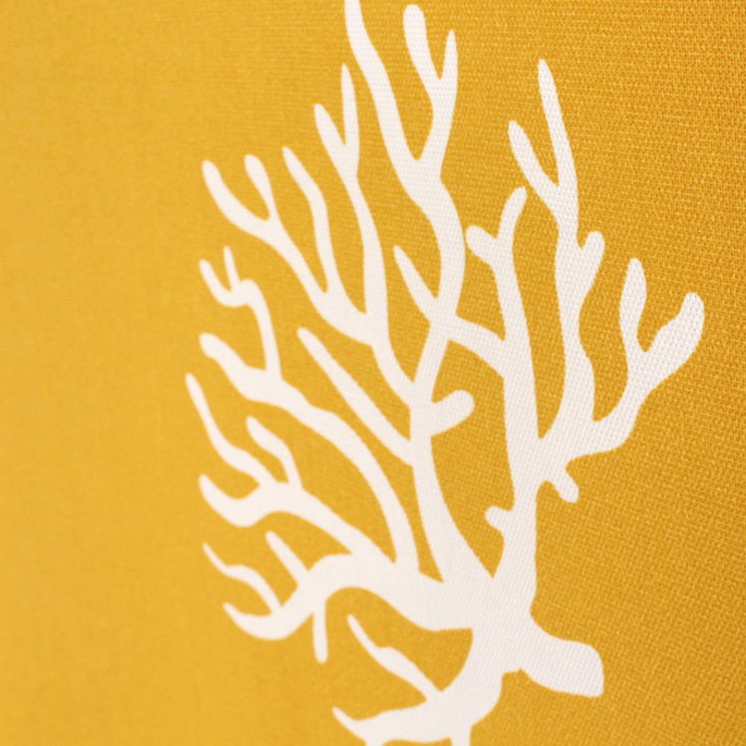 Premier Prints Outdoor Coral Coral/Yellow Fabric image 5 of 5