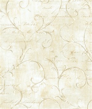 Seabrook Designs Charleston Scroll Fawn Wallpaper
