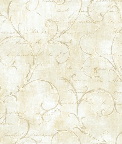 Seabrook Designs Charleston Scroll Fawn Wallpaper