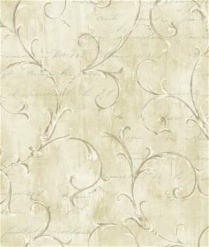 西布鲁克设计查尔斯顿卷轴温暖的橄榄壁纸