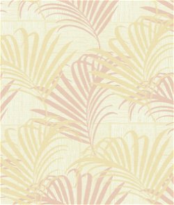 Seabrook Designs Hollywood Palm Golden Pink Wallpaper