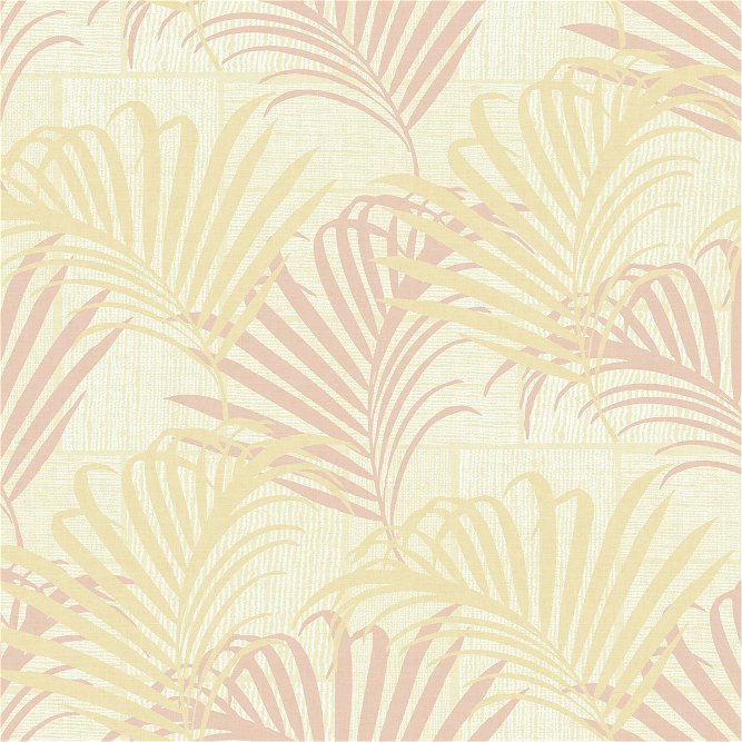 Seabrook Designs Hollywood Palm Golden Pink Wallpaper