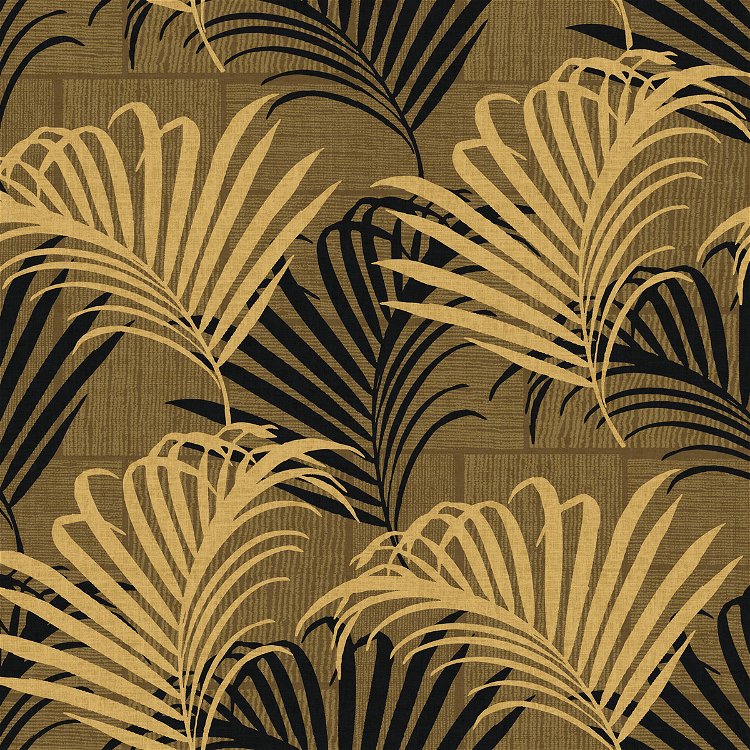 Seabrook Designs Hollywood Palm Dark Gold Wallpaper