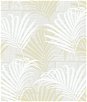 Seabrook Designs Hollywood Palm Golden Gray Wallpaper