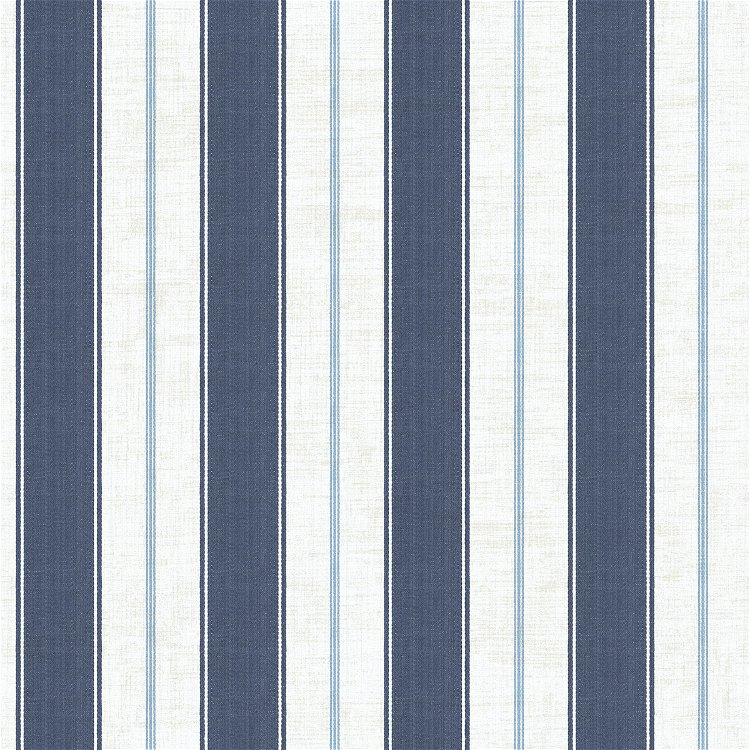 Seabrook Designs Nantucket Stripe Navy Wallpaper