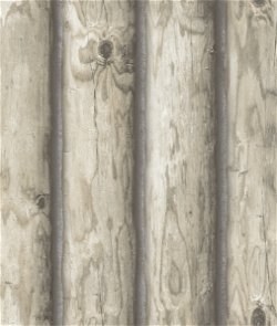 Seabrook Designs Boston Log Washed Gray Wallpaper