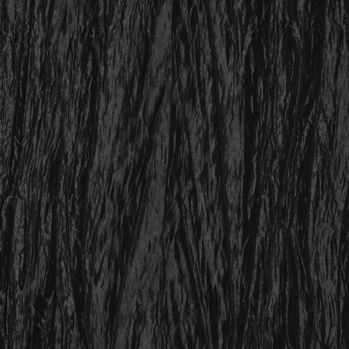 Black Crushed Taffeta Fabric image 1 of 2