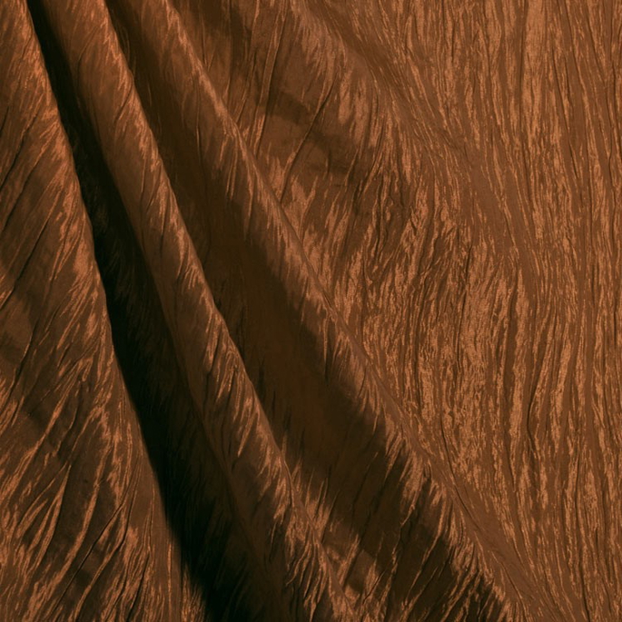Bronze Crushed Taffeta Fabric image 2 of 2