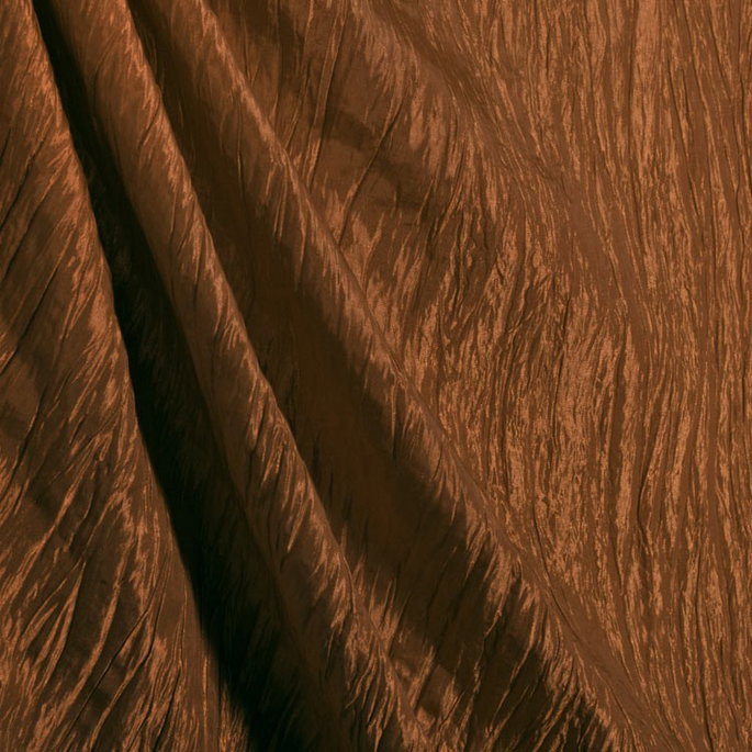 Bronze Crushed Taffeta Fabric image 2 of 2