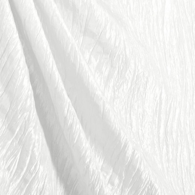 White Crushed Taffeta Fabric image 2 of 2