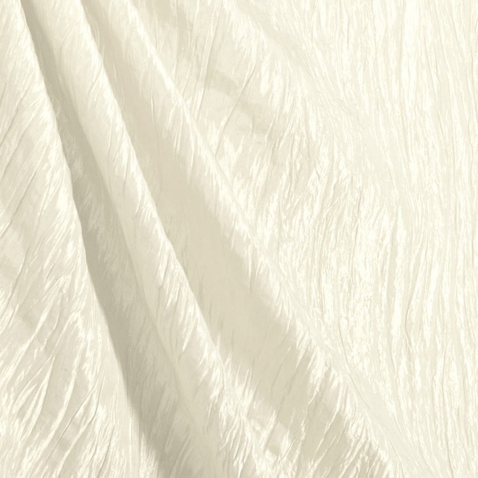 Ivory Crushed Taffeta Fabric image 2 of 2