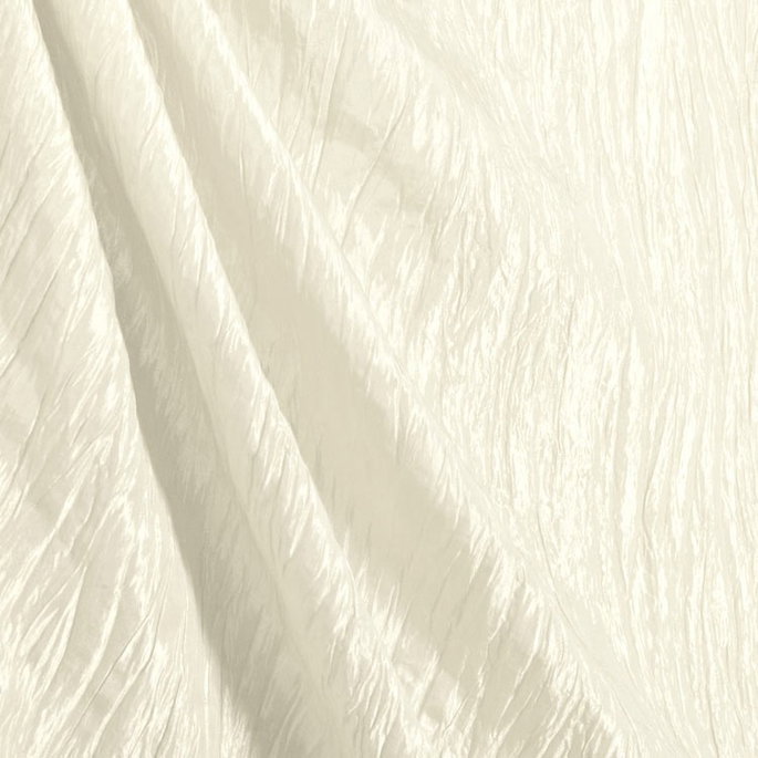 Ivory Crushed Taffeta Fabric image 2 of 2