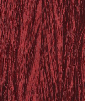 Cranberry Red Crushed Taffeta Fabric