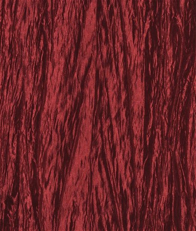 Cranberry Red Crushed Taffeta Fabric