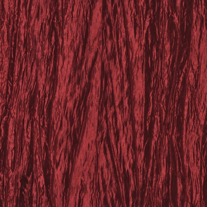 Cranberry Red Crushed Taffeta Fabric image 1 of 2