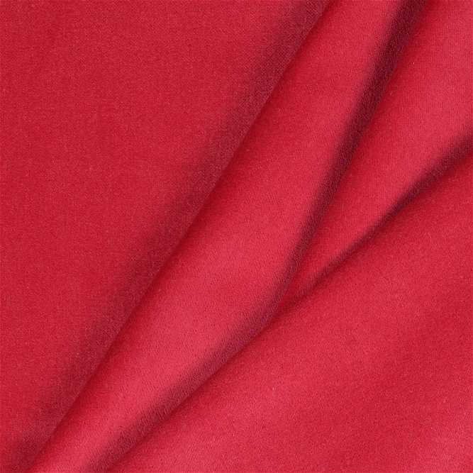 Scarlet Red Velveteen Fabric
