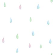 Seabrook Designs Raindrops Pastel Wallpaper