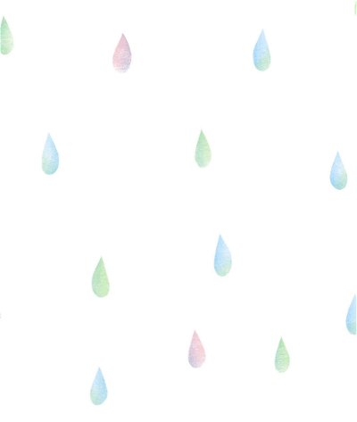 Seabrook Designs Raindrops Pastel Wallpaper