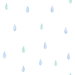 Seabrook Designs Raindrops Periwinkle & Mint Wallpaper