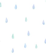 Seabrook Designs Raindrops Periwinkle & Mint Wallpaper
