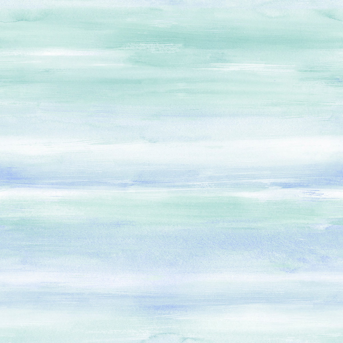 Seabrook Designs Watercolor Periwinkle &amp; Teal Wallpaper image 1 of 2