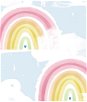 Seabrook Designs Rainbows Powder Blue Wallpaper