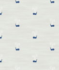 Seabrook Designs Tiny Whales Soft Gray & Navy Wallpaper
