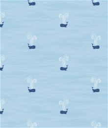 Seabrook Designs Tiny Whales Sky Blue & Navy Wallpaper