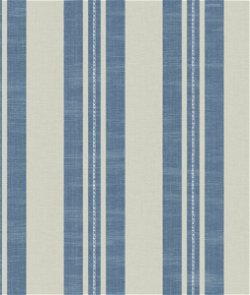 Seabrook Designs Linen Stripe Denim & Soft Gray Wallpaper