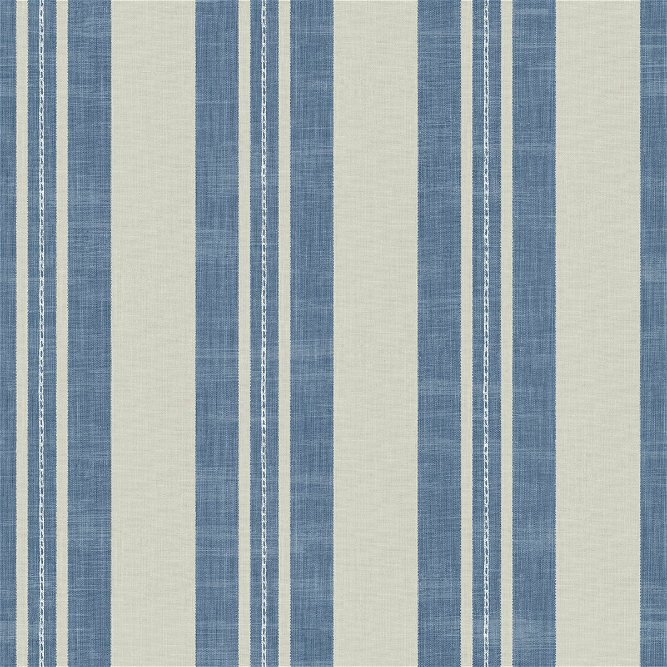 Seabrook Designs Linen Stripe Denim &amp; Soft Gray Wallpaper