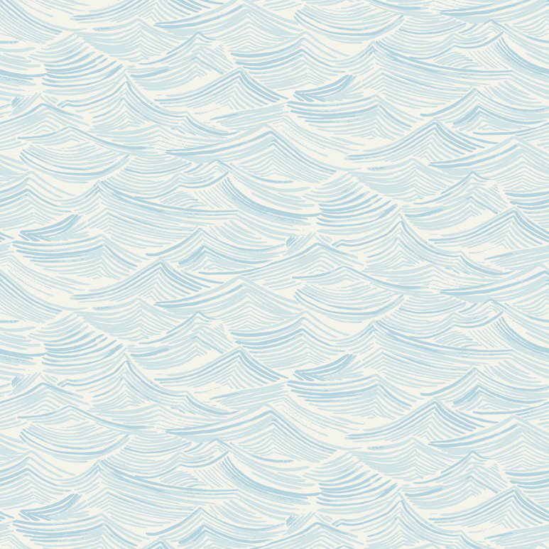Seabrook Designs Calm Seas Sky Blue Wallpaper