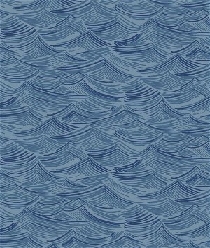 西布鲁克设计平静的海洋卡罗莱纳蓝色墙纸