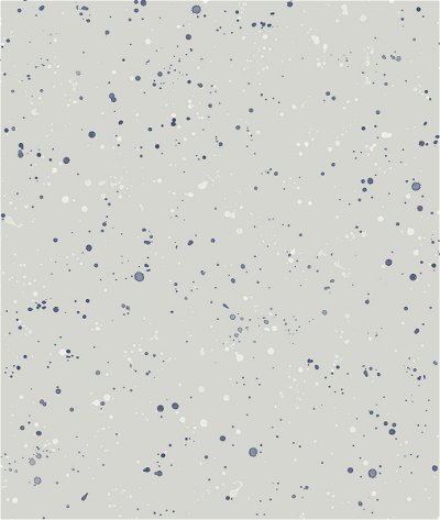 Seabrook Designs Paint Splatter Gray & Midnight Blue Wallpaper