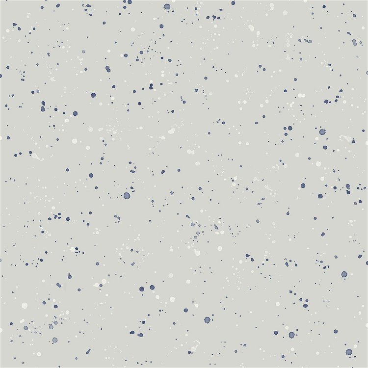 Seabrook Designs Paint Splatter Gray & Midnight Blue Wallpaper