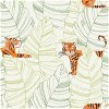 Seabrook Designs Hiding Tigers Green & Orange Wallpaper - Image 1