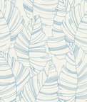 Seabrook Designs Jungle Leaves Carolina Blue Wallpaper