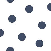 Seabrook Designs Dots Navy Wallpaper