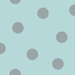 Seabrook Designs Dots Teal & Metallic Silver Wallpaper