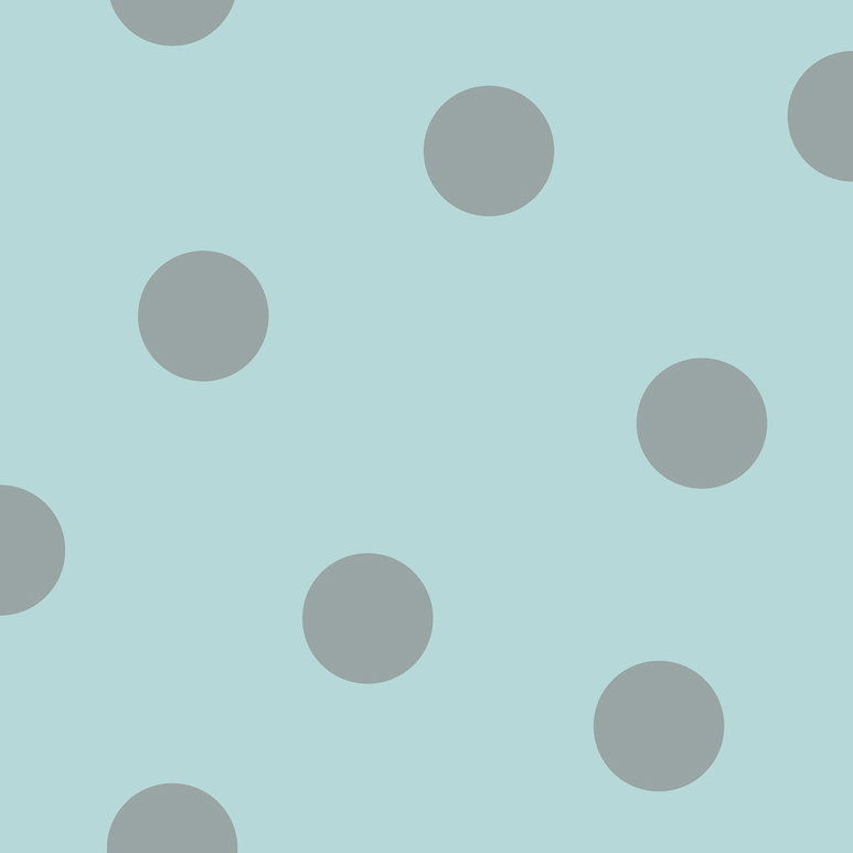 Seabrook Designs Dots Teal &amp; Metallic Silver Wallpaper