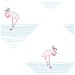 Seabrook Designs Dancing Flamingo Fuchsia &amp; Sky Blue Wallpaper thumbnail image 1 of 2