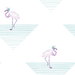 Seabrook Designs Dancing Flamingo Teal & Lilac Wallpaper