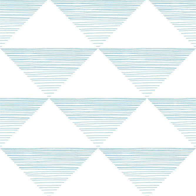 Seabrook Designs Geo Stripe Sky Blue Wallpaper