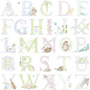 Seabrook Designs Alphabet Light Pastel Wallpaper