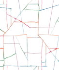 Seabrook Designs Geo Creative Orange & Pink Wallpaper