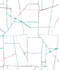 Seabrook Designs Geo Creative Pink & Teal Wallpaper
