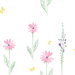 Seabrook Designs Daisy Field Pink & Green Wallpaper