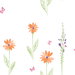 Seabrook Designs Daisy Field Orange & Lime Wallpaper