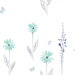 Seabrook Designs Daisy Field Teal & Gray Wallpaper