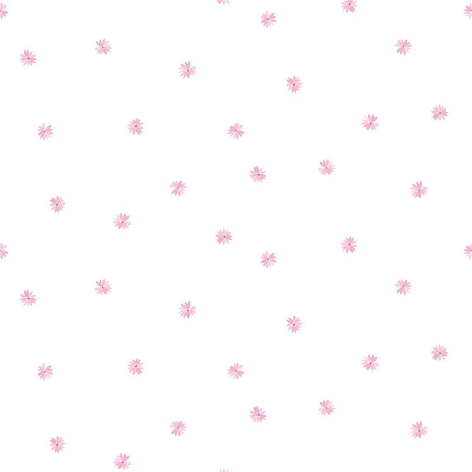 Seabrook Designs Little Daisy Bubblegum Wallpaper