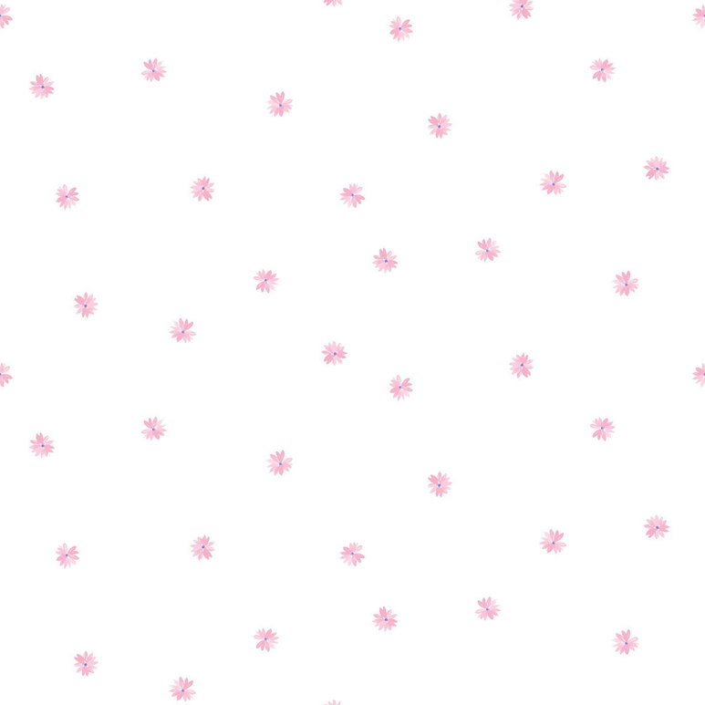 Seabrook Designs Little Daisy Bubblegum Wallpaper